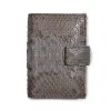 Pocket Organiser, python leather, grey