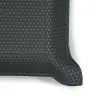 Valet tray square, leather woven look, 20 x 20 cm, dark grey - 3