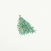Christmas card fir tree relief stamping - 2