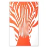 Neon Coral Zebra Greeting Card