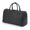 Travel bag Adri, leather, black