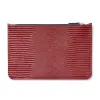 Zip Pouch – Garnet Red Leather