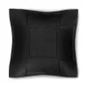 Valet tray square, leather, 15 x 15 cm, black