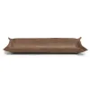 Valet tray rectangular, suede leather, 32 x 13 cm, nut - 4