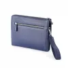 Adri Zip Pouch – Navy Blue Leather - 3