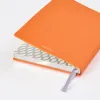 Notebook A5, leather, Orange, blank - 2