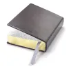 Pocket Daily Planner 2027 - One Day Per Page - Vegan Leather - TeBe-Skin Black - 9.5 x 13  - 3