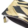 Zip Pouch – Black/Gold Leather - 2