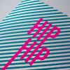 Greeting Card "Hip Hip Hurra" Lines  - 2