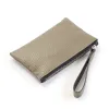 Bethge - Clutch Adri - Leather - Pouch - Zip - taupe