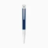 S.T. Dupont D-Initial Ballpoint Pen, blue/chrome
