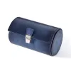 Watch Roll Case for 2 Watches  Porto Cervo, leather, blue
