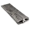 Pen Case for 1 Pen, python leather, dark grey - 2
