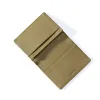 Card Wallet, 3 cc, Koll. 1977, leather, bifold, olive green - 2