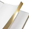 Guest Book with Gilt Edges, 144 pages, leather, A4, taupe - 2