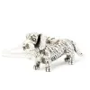 Key chain Dachshund, 925 sterling silver - 4
