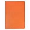 Book cover for DIN A4 books, leather, orange