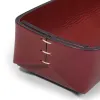 Pen Tray Stitch, leather, narrow, burgundy - 5