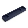 Pen Tray with 3 Compartments,  leather, dark blue - 2