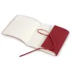 Guest Book with Cover, 96 pages, leather, 21x21 cm, red - 3