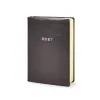 Pocket Daily Planner 2027 - One Day Per Page - Vegan Leather - TeBe-Skin Black - 9.5 x 13 