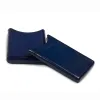 Business Card Holder, leather, 6.5x10 cm, dark blue - 2