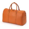 Travel bag Adri, leather, orange