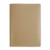 Book cover for DIN A5 books, leather, latte