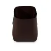 Pen Holder Stitch, leather, square, dark brown - 4