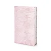 Weekly Planner 8-Days-a-Week 2027 - Week on 2 Pages - Leather - Silver Red - 8.5 x 14 cm