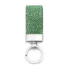 Key Ring, stingray leather, green