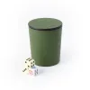 Dice Cup Shaker, leather, loden