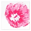 Neon Pink Poppy Greeting Card