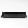 Valet tray rectangular, leather, 32 x 13 cm, black
