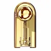 El Casco Desk Stapler M5, gold-plated with felt - 4
