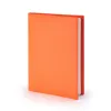 Book cover for DIN A4 books, leather, orange