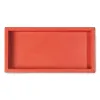 Leather tray, nappa leather, 24 x 12 cm, orange