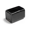 Dice Game with 2 Dice in Leather Box, black - 2
