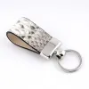 Key Ring, python leather, black/white