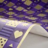 Wrapping paper christmas squares purple, 50x70 cm, 3 sheets - 2