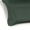 Valet tray rectangular, deer leather, 21 x 15 cm, dark green - 4